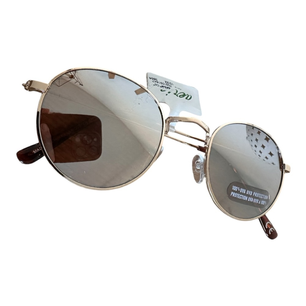 Aerie NWT Rose Gold Round Frame Sunglasses